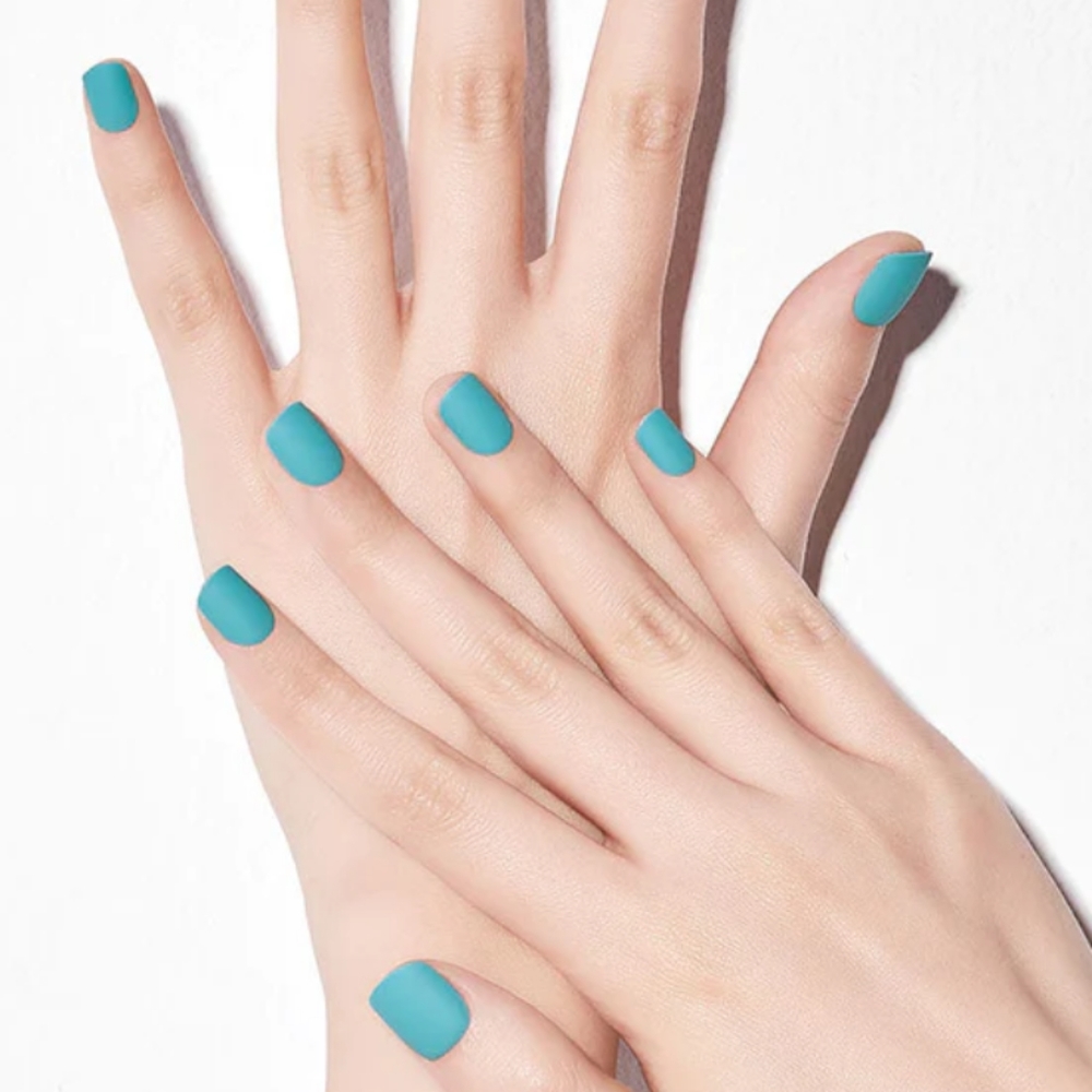 Cotton Candy Blue Green MAGIC PRESS SOLID COLOR Dashing Diva Nails